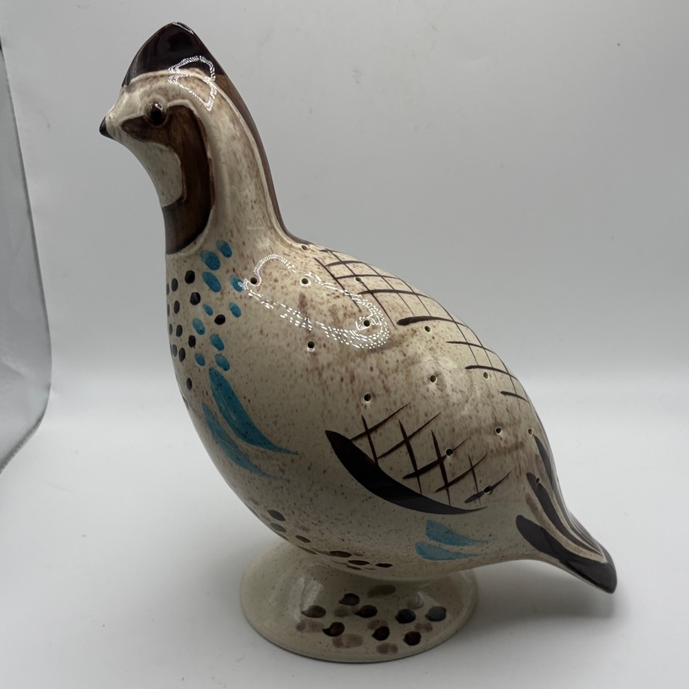 Red Wing Pottery Vintage Bob White Quail Hors D’ Oeuvres Appetizer Server